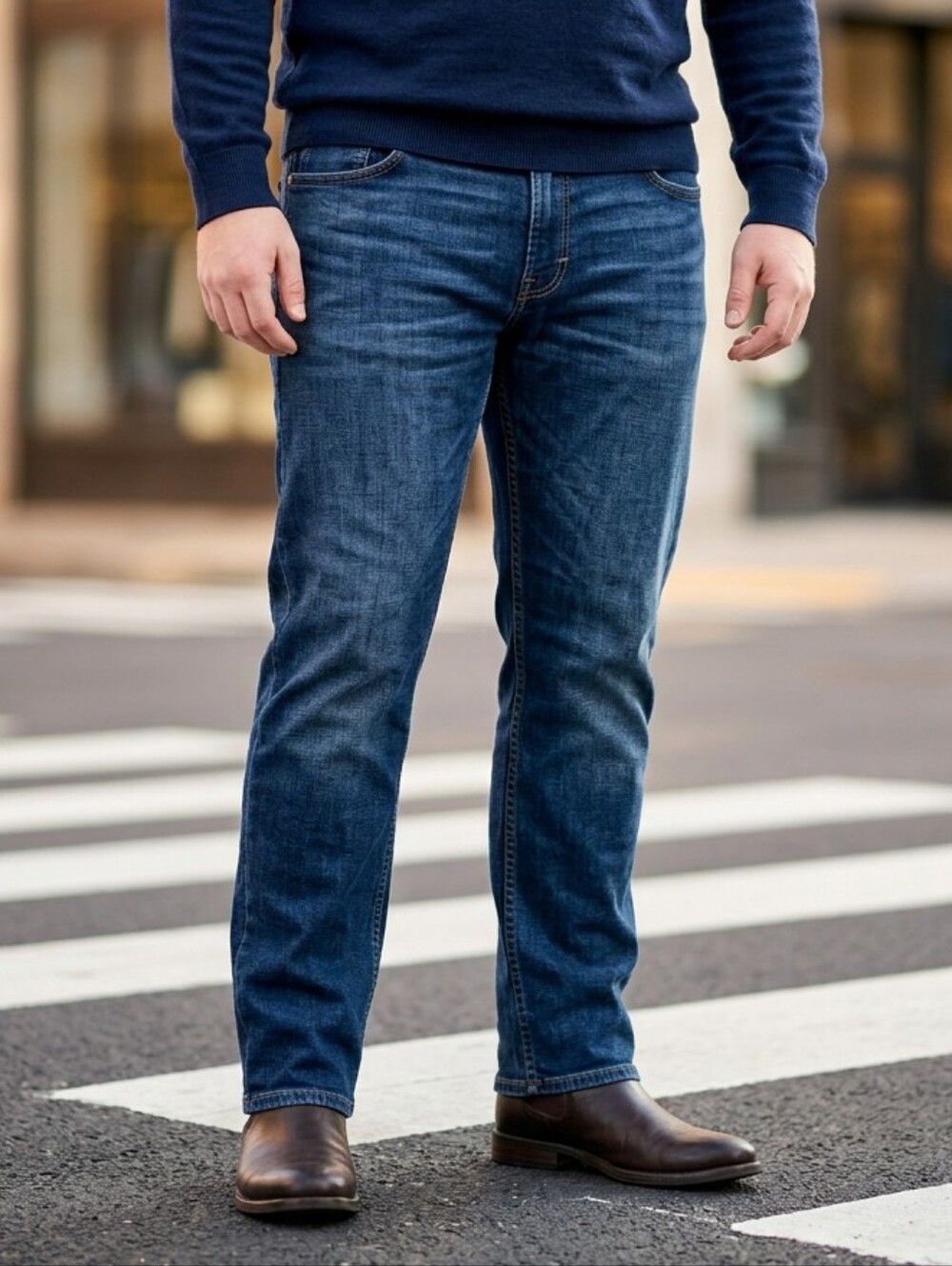Levi’s 505 Men’s Jeans 40x30 Straight Leg Medium Blue Denim Classic Fit Stretch